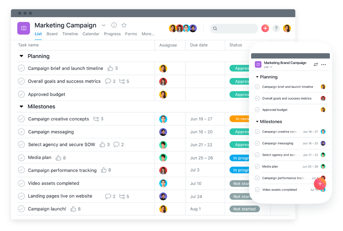 The easiest way to manage team projects and tasks